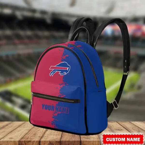 Buffalo Bills Personalized Mini Leather Backpack For Fan SPTMINIBAG014 - Image 2