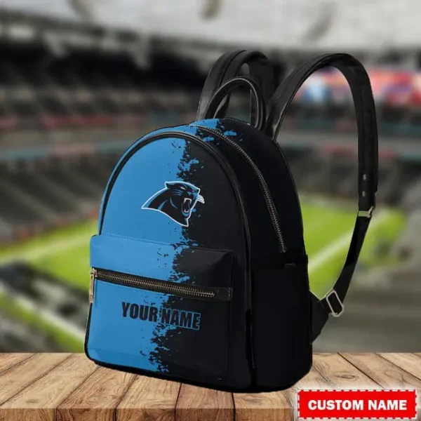 Carolina Panthers Personalized Mini Leather Backpack For Fan SPTMINIBAG016 - Image 2