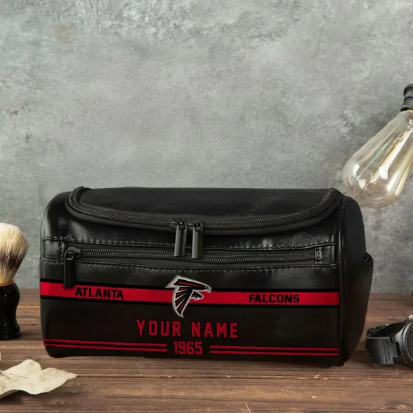 NFL Atlanta Falcons PURCB101 Leather Cosmetic Bag - Image 4