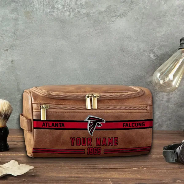 NFL Atlanta Falcons PURCB101 Leather Cosmetic Bag - Image 5