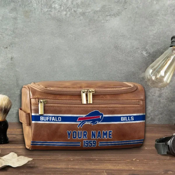 NFL Buffalo Bills PURCB103 Leather Cosmetic Bag - Image 5