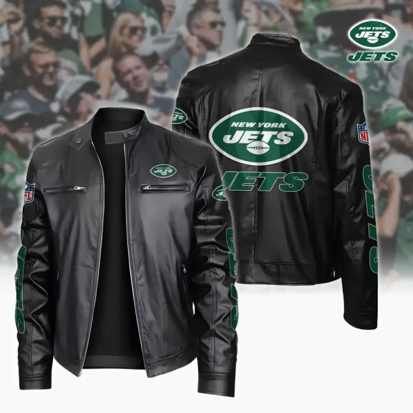 New York Jets Custom Name Sport Leather Jacket SPTSLJ001