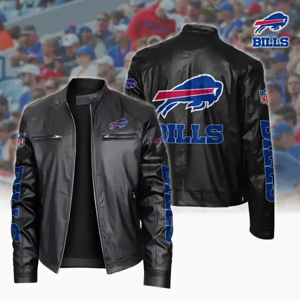 Buffalo Bills Custom Name Sport Leather Jacket SPTSLJ004 - Image 4