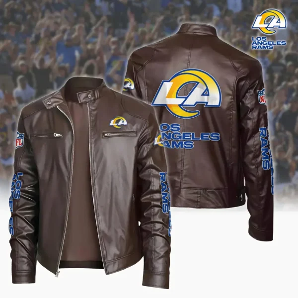 Los Angeles Rams Custom Name Sport Leather Jacket SPTSLJ012 - Image 2