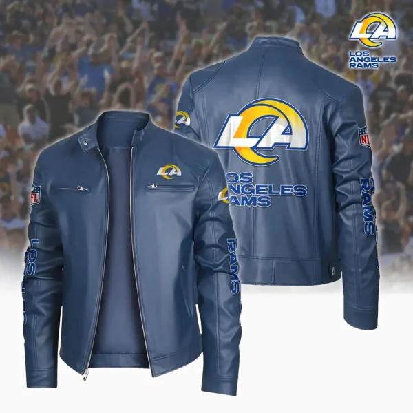 Los Angeles Rams Custom Name Sport Leather Jacket SPTSLJ012 - Image 3