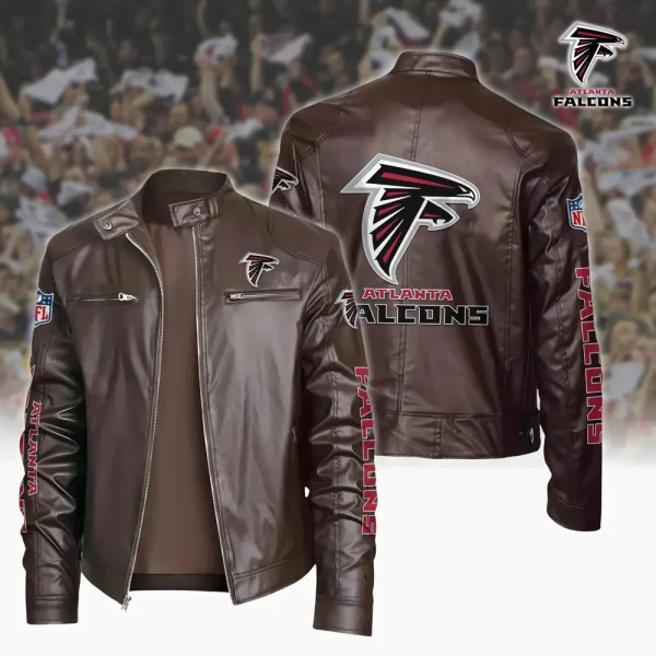 Atlanta Falcons Custom Name Sport Leather Jacket SPTSLJ015