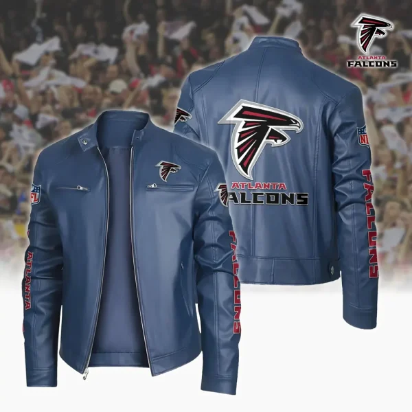 Atlanta Falcons Custom Name Sport Leather Jacket SPTSLJ015 - Image 2