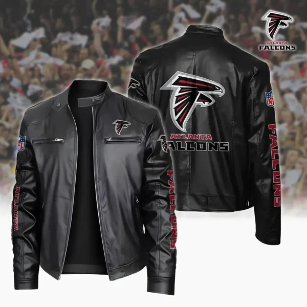 Atlanta Falcons Custom Name Sport Leather Jacket SPTSLJ015 - Image 4