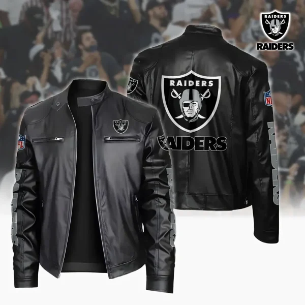 Las Vegas Raiders Custom Name Sport Leather Jacket SPTSLJ017