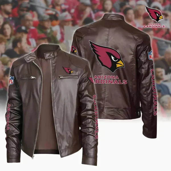 Arizona Cardinals Custom Name Sport Leather Jacket SPTSLJ020