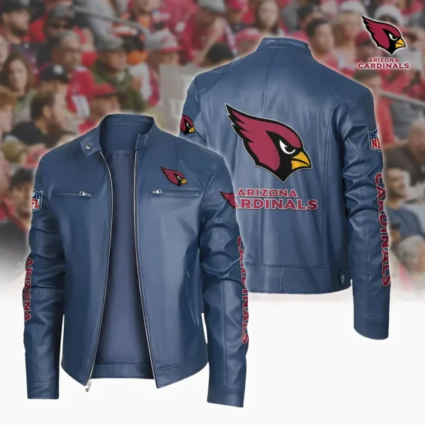 Arizona Cardinals Custom Name Sport Leather Jacket SPTSLJ020 - Image 2