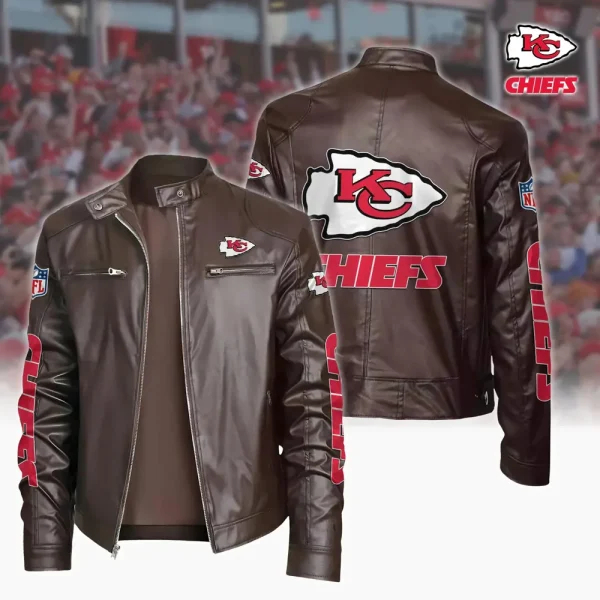 Kansas City Chiefs Custom Name Sport Leather Jacket SPTSLJ022 - Image 2