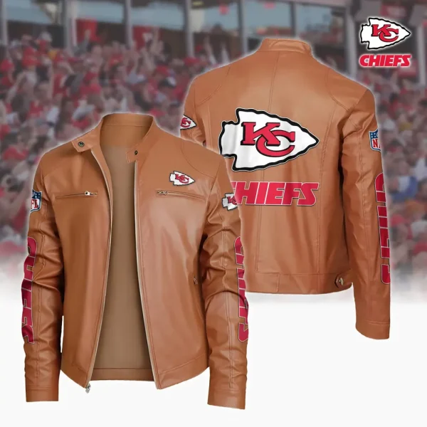 Kansas City Chiefs Custom Name Sport Leather Jacket SPTSLJ022 - Image 4