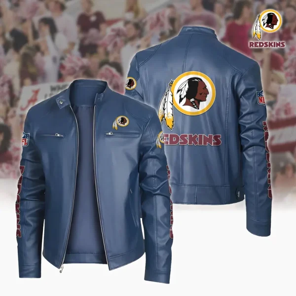 Washington Redskins Custom Name Sport Leather Jacket SPTSLJ025 - Image 2