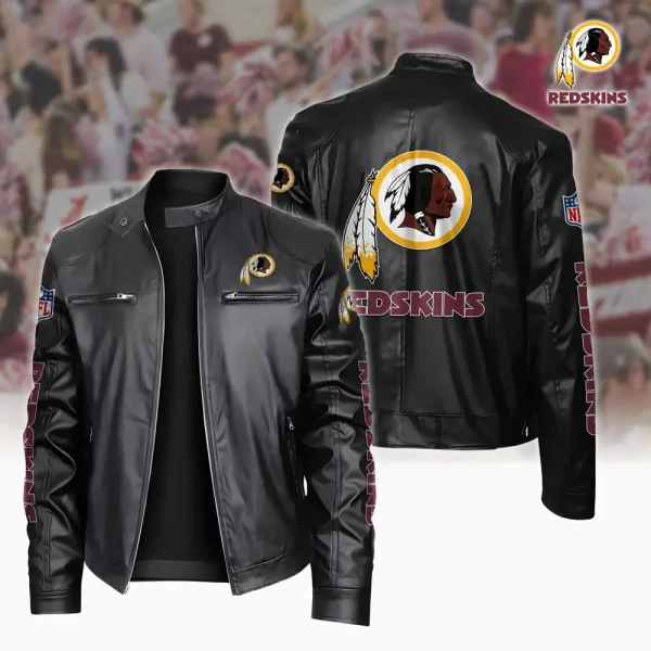 Washington Redskins Custom Name Sport Leather Jacket SPTSLJ025 - Image 4