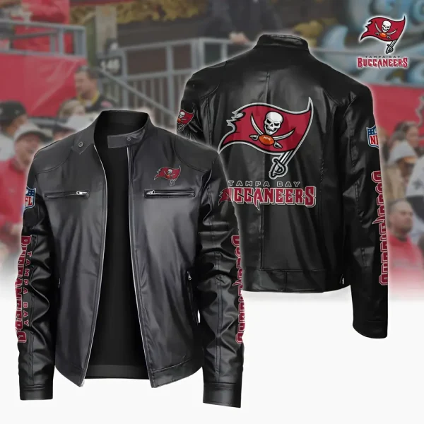 Tampa Bay Buccaneers Custom Name Sport Leather Jacket SPTSLJ029 - Image 4