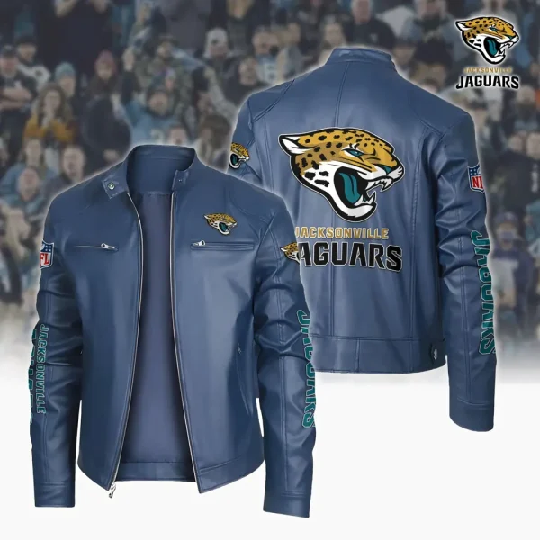 Jacksonville Jaguars Custom Name Sport Leather Jacket SPTSLJ032 - Image 3