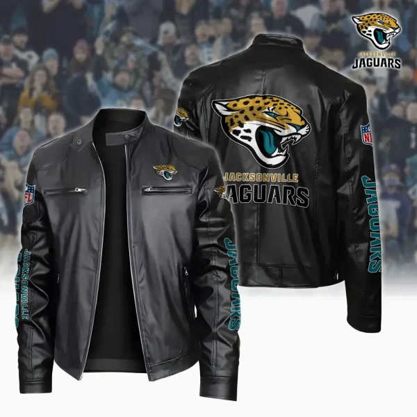 Jacksonville Jaguars Custom Name Sport Leather Jacket SPTSLJ032 - Image 4