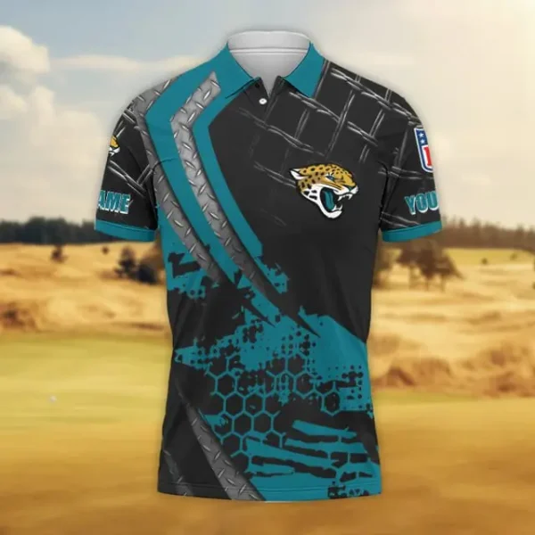 Jacksonville Jaguars Trending2025 Men Short Sleeve Polo Shirts BGPLS206 - Image 2