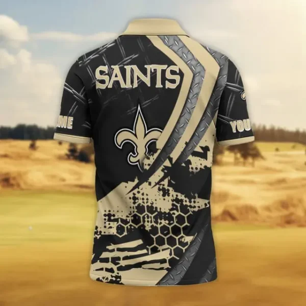 New Orleans Saints Trending2025 Men Short Sleeve Polo Shirts BGPLS207 - Image 3