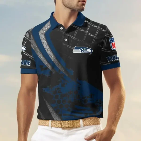 Seattle Seahawks Trending2025 Men Short Sleeve Polo Shirts