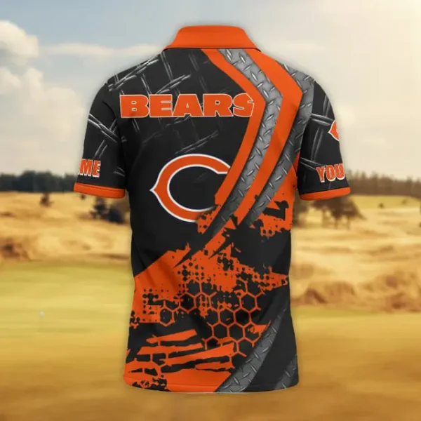 Chicago Bears Trending2025 Men Short Sleeve Polo Shirts - Image 2