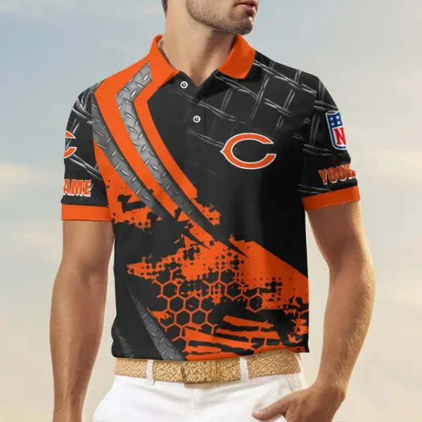 Chicago Bears Trending2025 Men Short Sleeve Polo Shirts