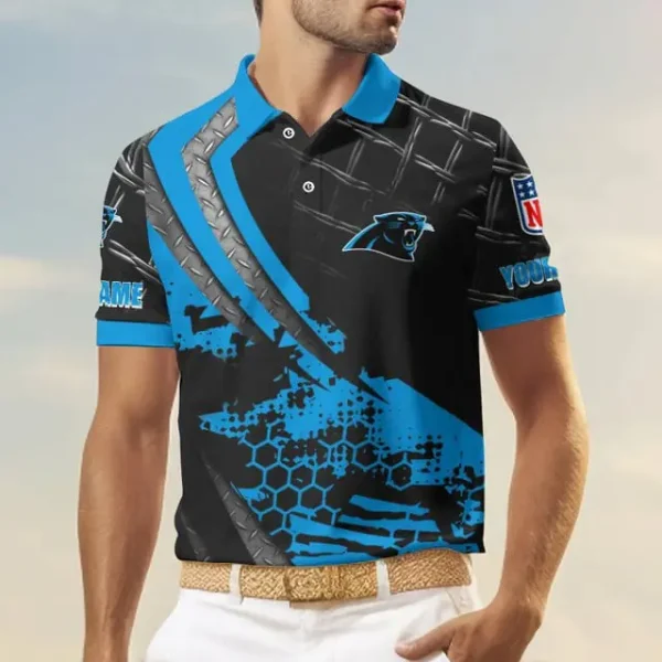 Carolina Panthers Trending2025 Men Short Sleeve Polo Shirts