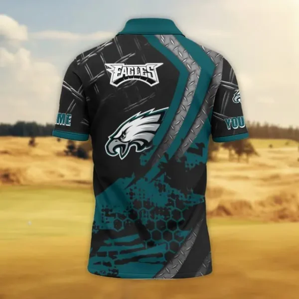 Philadelphia Eagles Trending2025 Men Short Sleeve Polo Shirts - Image 2