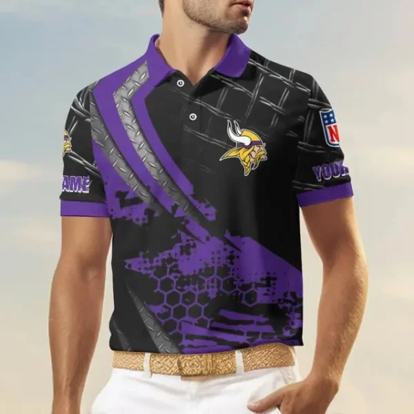 Minnesota Vikings Trending2025 Men Short Sleeve Polo Shirts