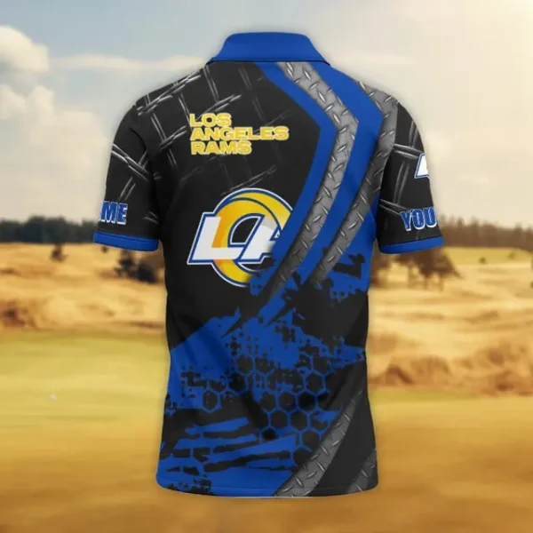 Los Angeles Rams Trending2025 Men Short Sleeve Polo Shirts - Image 2