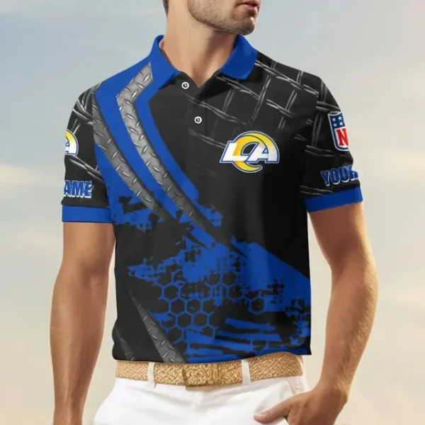 Los Angeles Rams Trending2025 Men Short Sleeve Polo Shirts