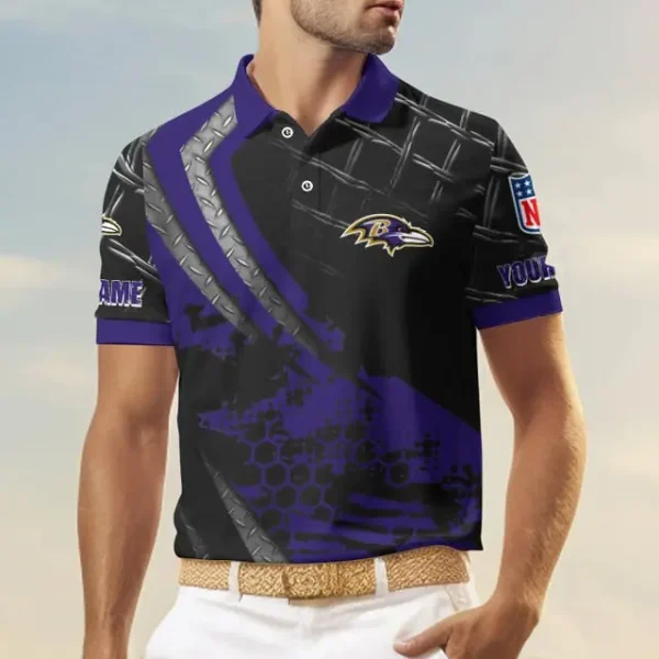 Baltimore Ravens Trending2025 Men Short Sleeve Polo Shirts