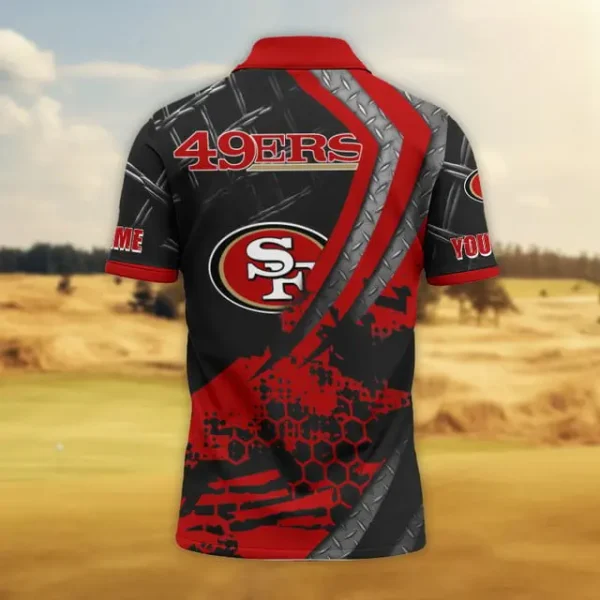 San Francisco 49ers Trending2025 Men Short Sleeve Polo Shirts - Image 2