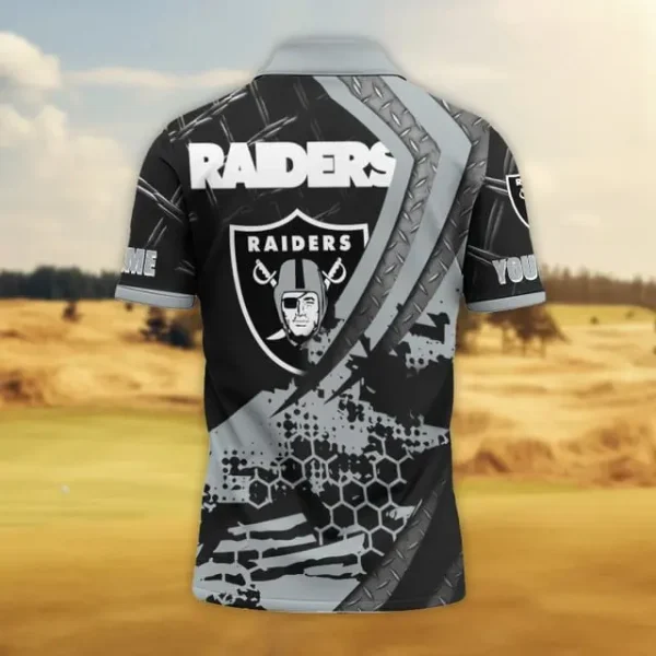 Las Vegas Raiders Trending2025 Men Short Sleeve Polo Shirts - Image 2