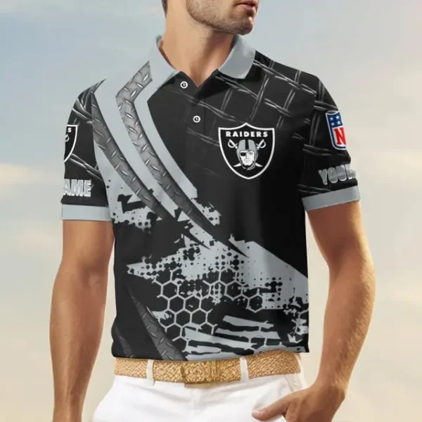 Las Vegas Raiders Trending2025 Men Short Sleeve Polo Shirts