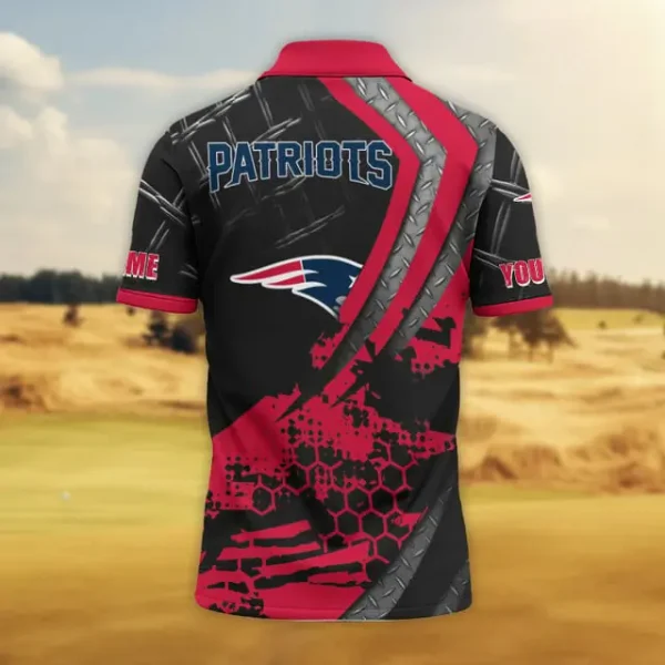 New England Patriots Trending2025 Men Short Sleeve Polo Shirts - Image 2