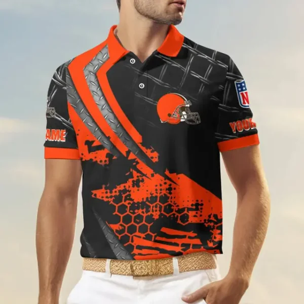 Cleveland Browns Trending2025 Men Short Sleeve Polo Shirts