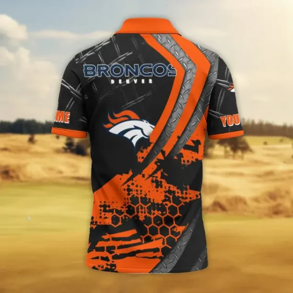 Denver Broncos Trending2025 Men Short Sleeve Polo Shirts - Image 2