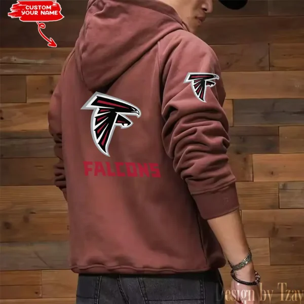 Atlanta Falcons Multi Pocket Zipper Retro Hoodie AZVMHD671 - Image 7