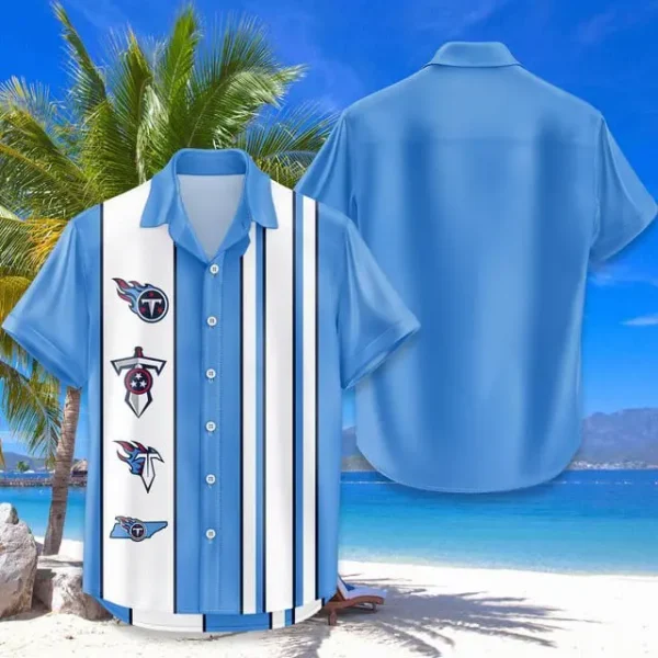 Tennessee Titans Hawaiian Shirt Trending Classic Color Contrast AZHWS664