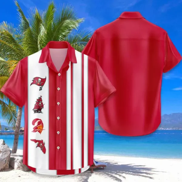 Tampa Bay Buccaneers Hawaiian Shirt Trending Classic Color Contrast AZHWS668