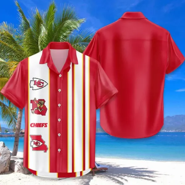 Kansas City Chiefs Hawaiian Shirt Trending Classic Color Contrast AZHWS678