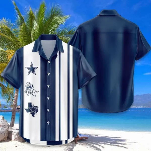 Dallas Cowboys Hawaiian Shirt Trending Classic Color Contrast AZHWS685