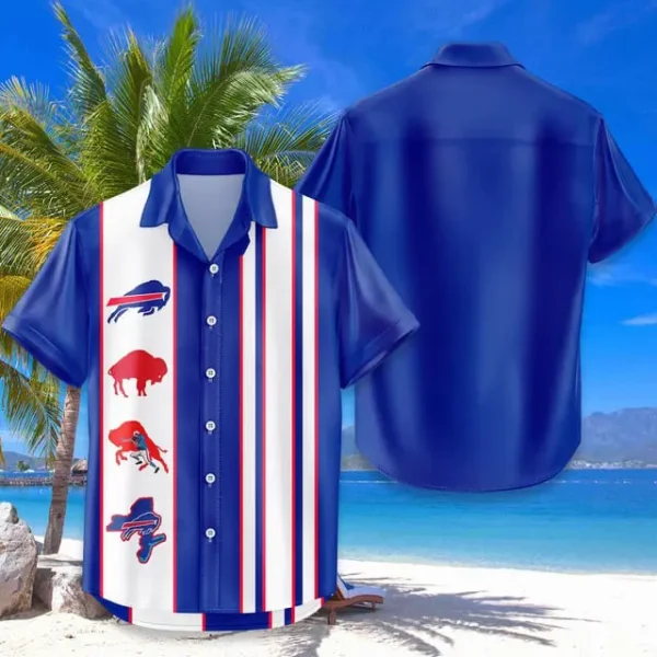 Buffalo Bills Hawaiian Shirt Trending Classic Color Contrast AZHWS689