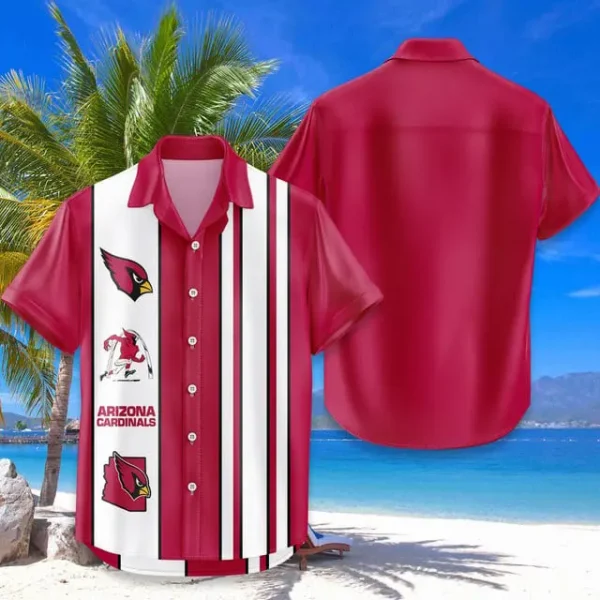 Arizona Cardinals Hawaiian Shirt Trending Classic Color Contrast AZHWS692