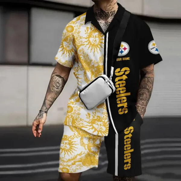 Pittsburgh Steelers Summer Hawaiian Combo Shirt and Short Trending 2025