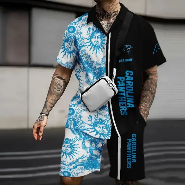 Carolina Panthers Summer Hawaiian Combo Shirt and Short Trending 2025