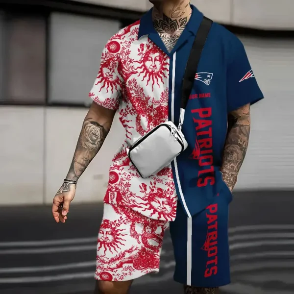 New England Patriots Summer Hawaiian Combo Shirt and Short Trending 2025