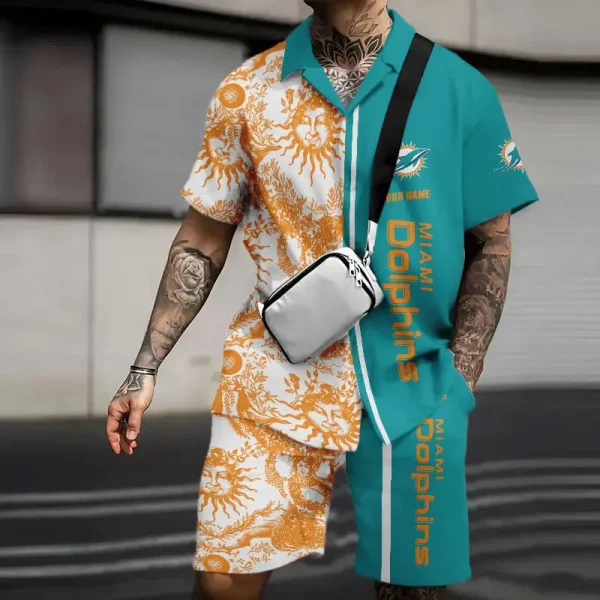 Miami Dolphins Summer Hawaiian Combo Shirt and Short Trending 2025